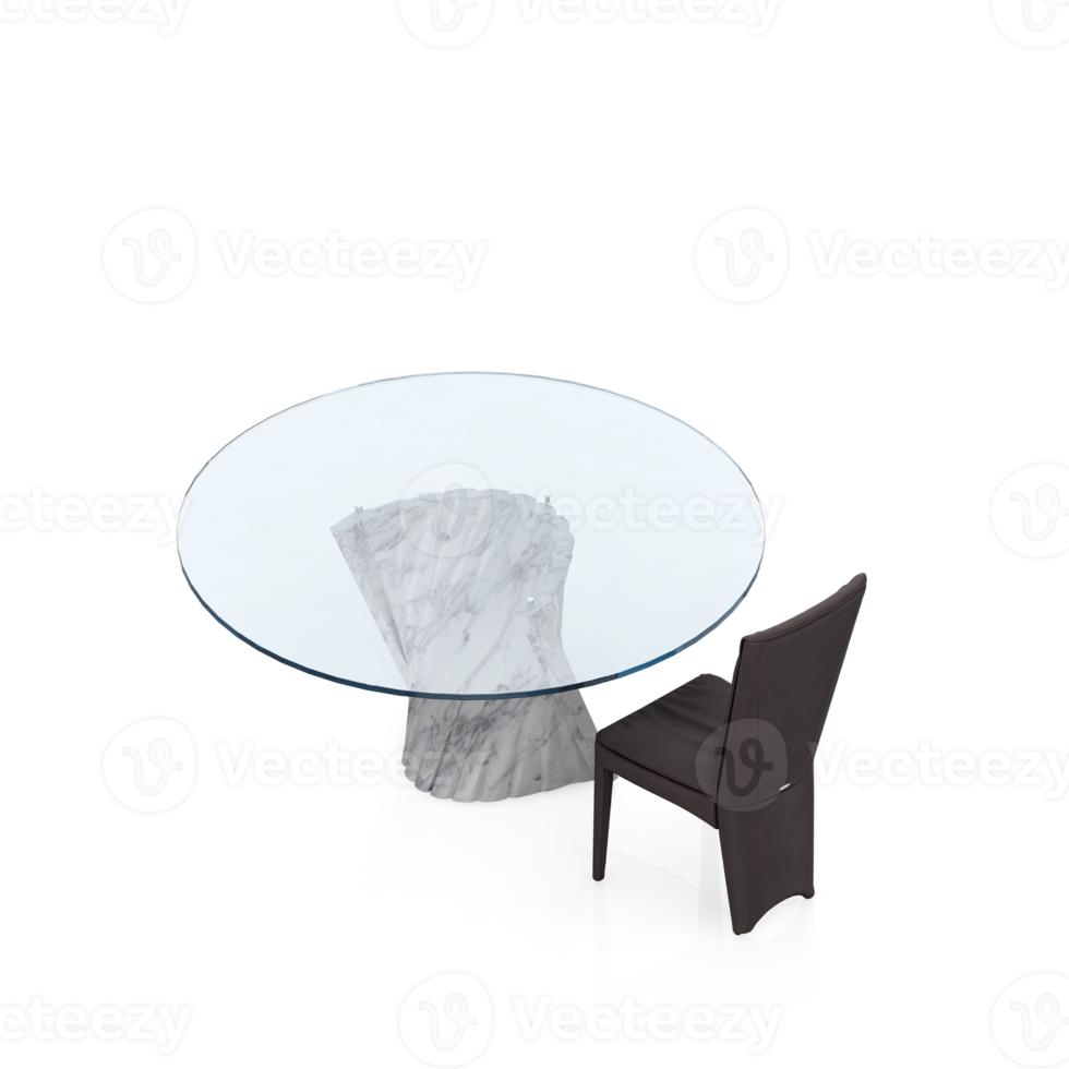 Isometric Table set Perspective 3D render png