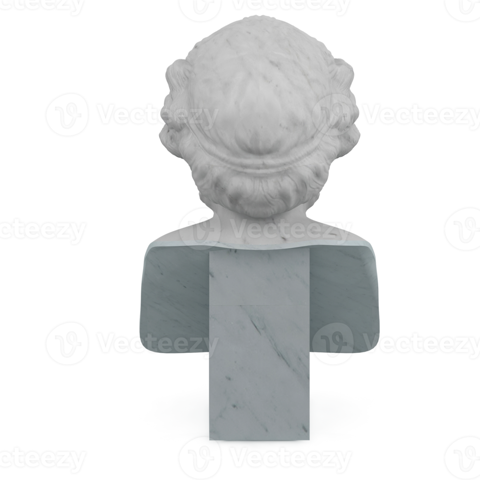 Isometric Statue 3D isolated render png