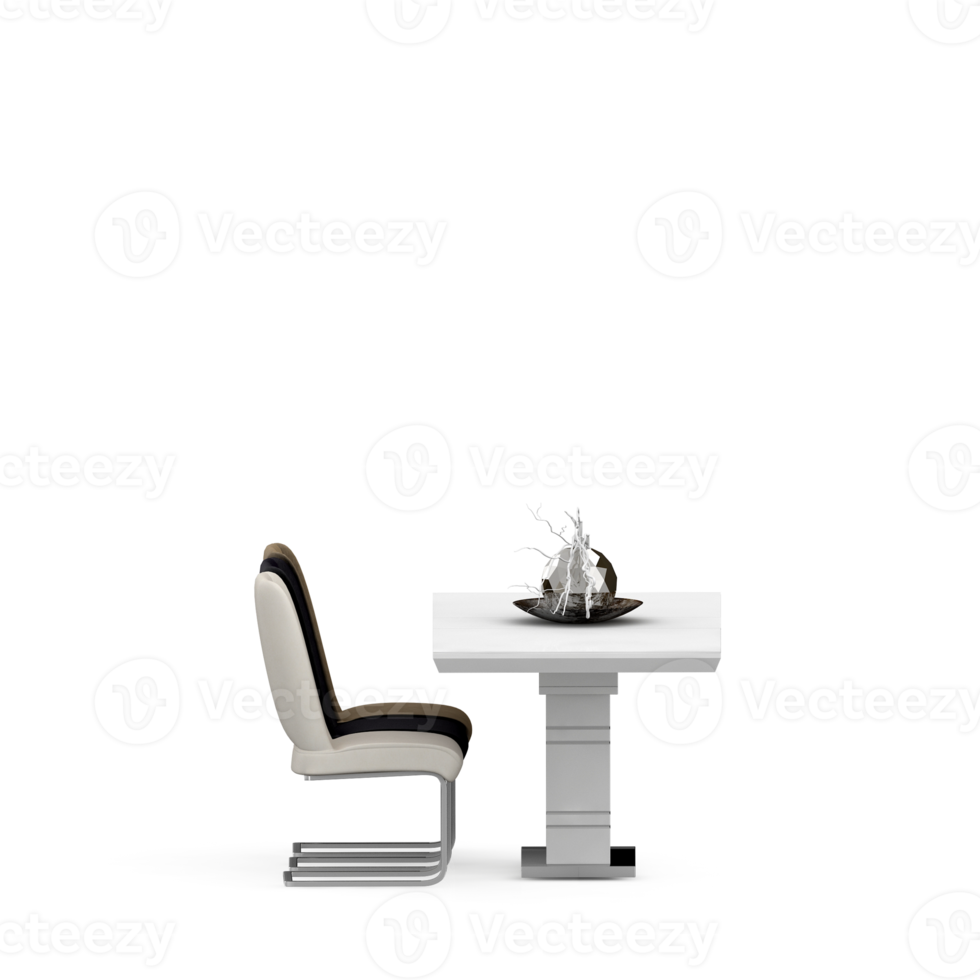 Isometric Table set Perspective 3D render png