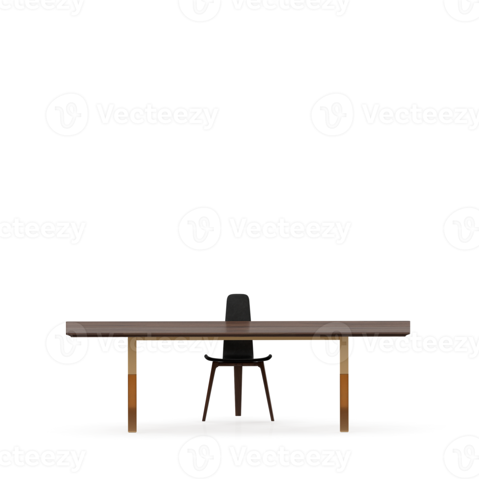 Isometric Table set front 3D render png