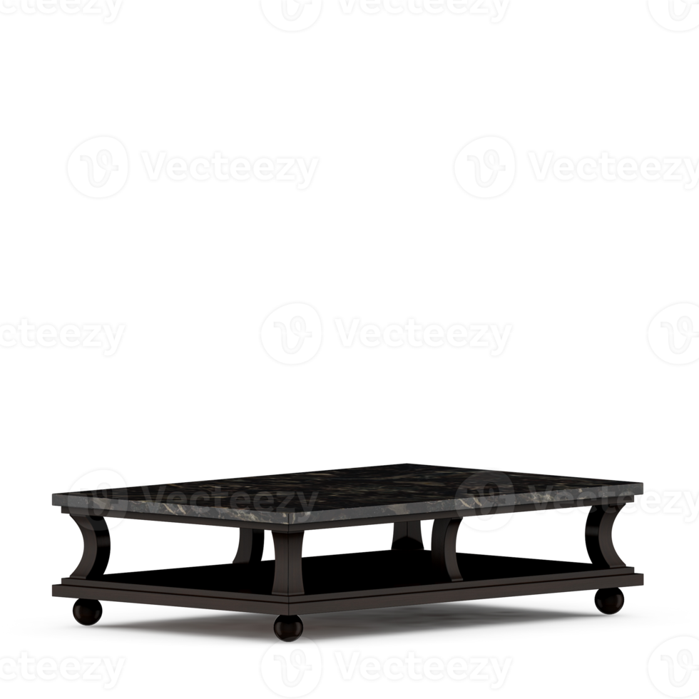 Isometric Table set front 3D render png