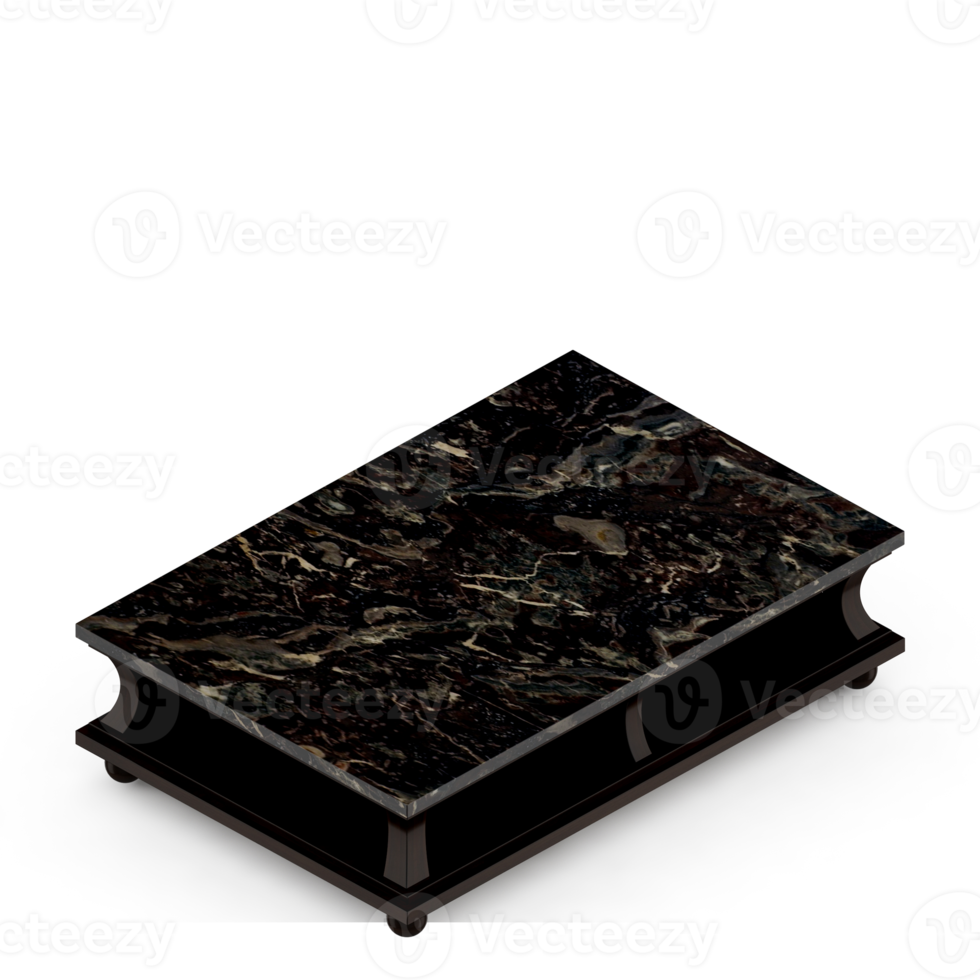 Isometric Table set Perspective 3D render png
