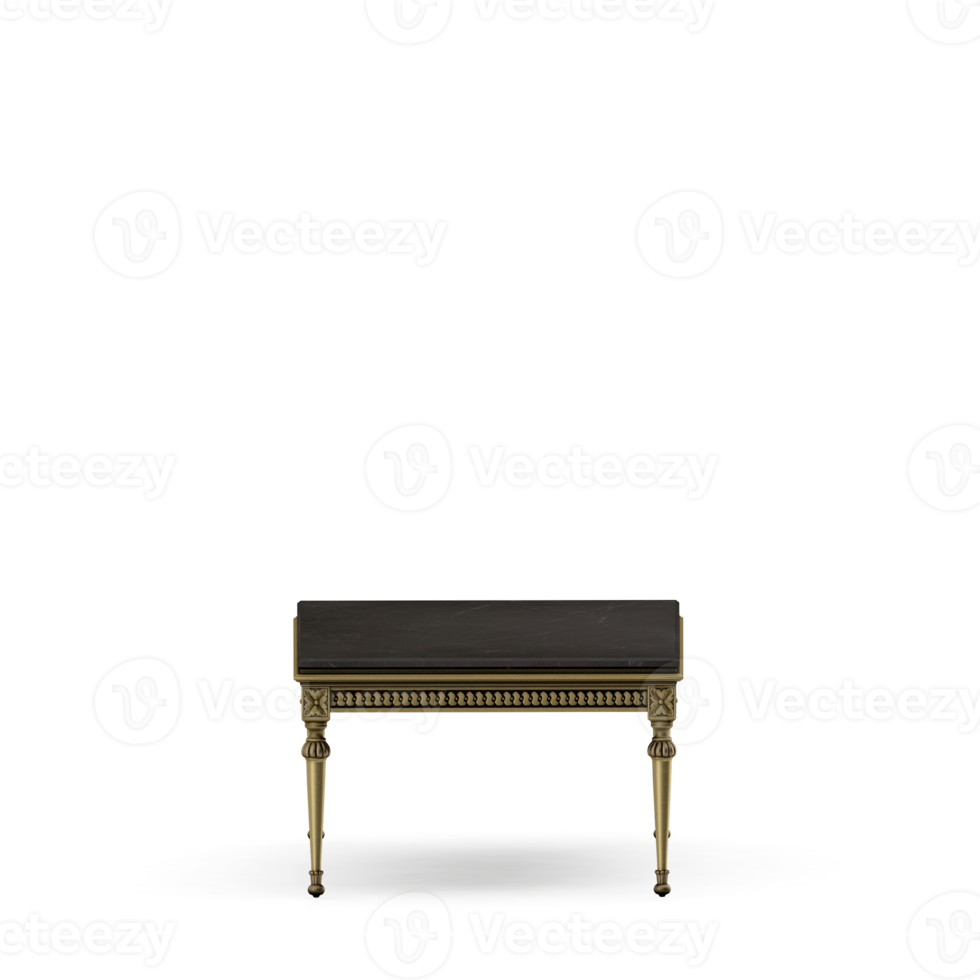 Isometric Table set front 3D render png
