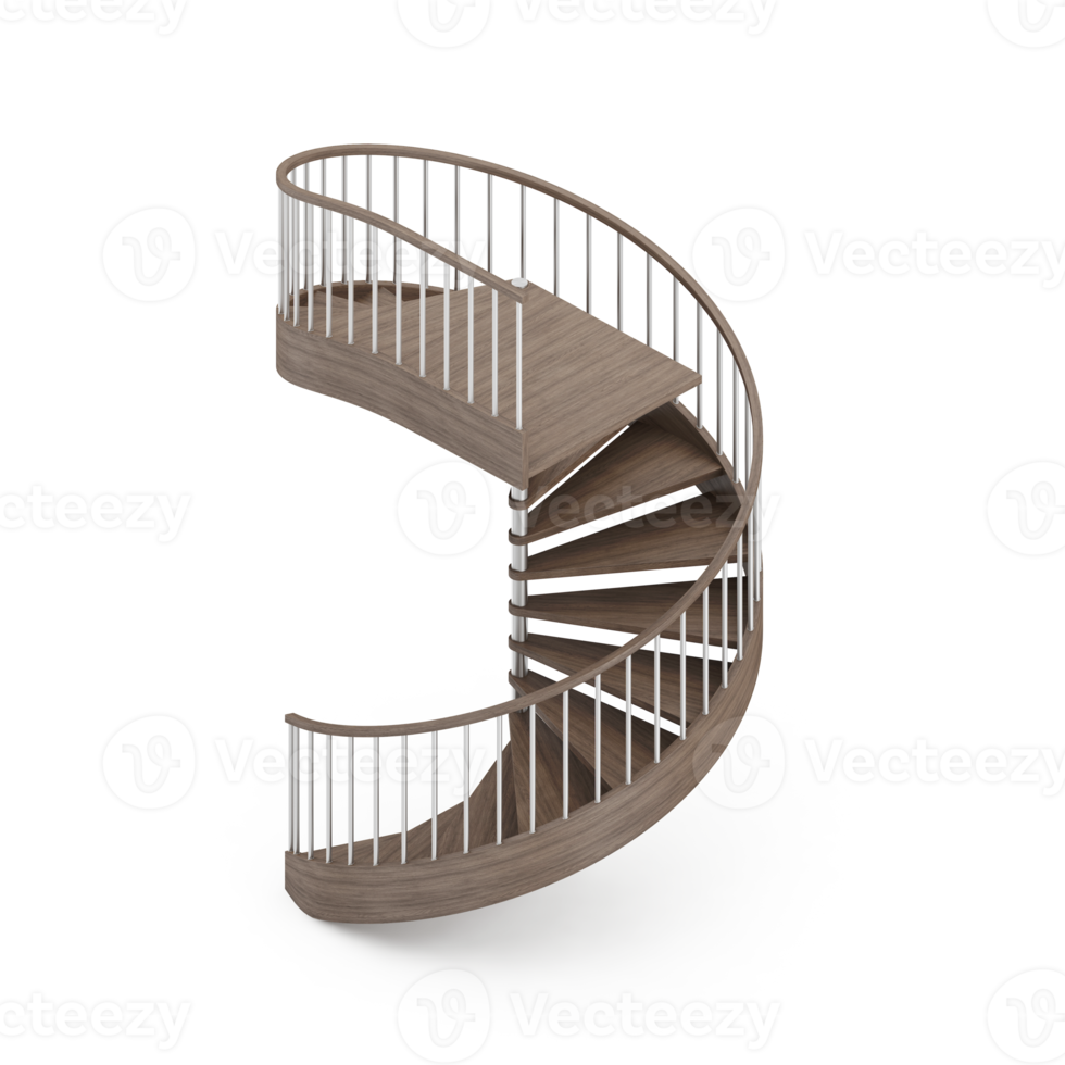 Isometric Stairs 3D isolated png