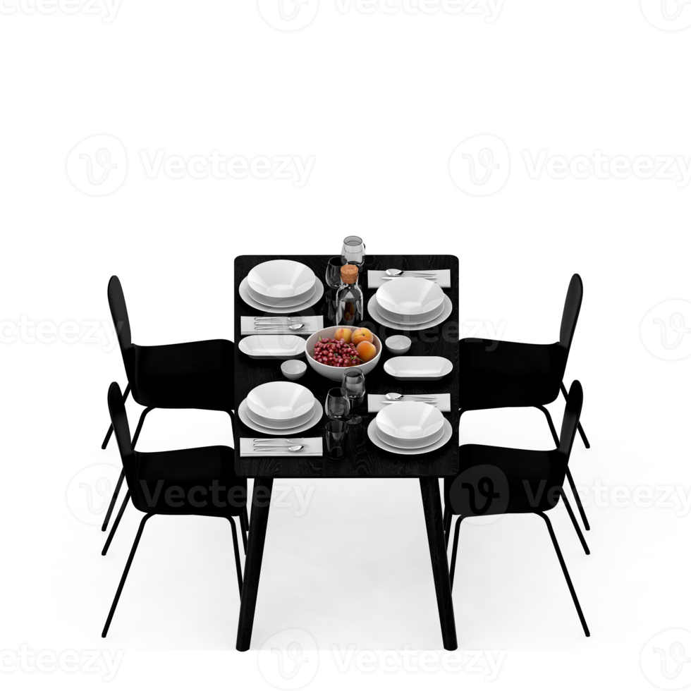 isometrisk tabell uppsättning perspektiv 3d framställa png