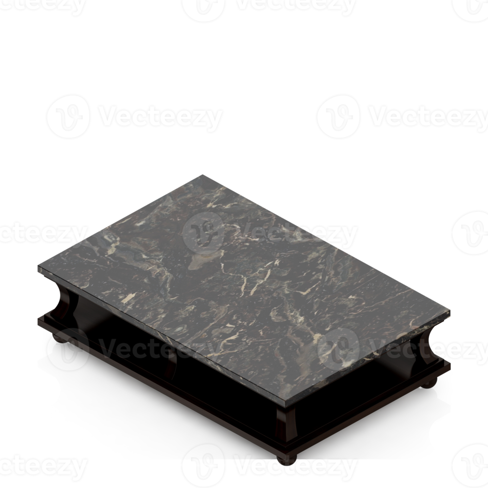 Isometric Table set Perspective 3D render png