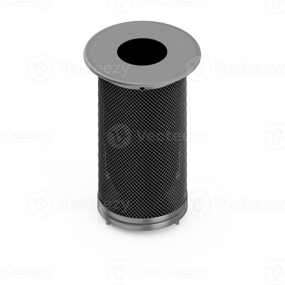 Isometric Trash Cans 3D Render png
