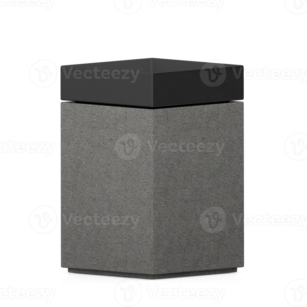 Isometric Trash Cans 3D Render png