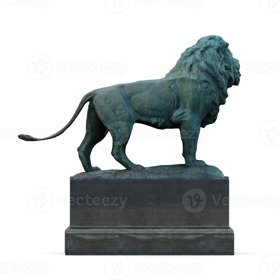 Isometric Statue 3D isolated render png