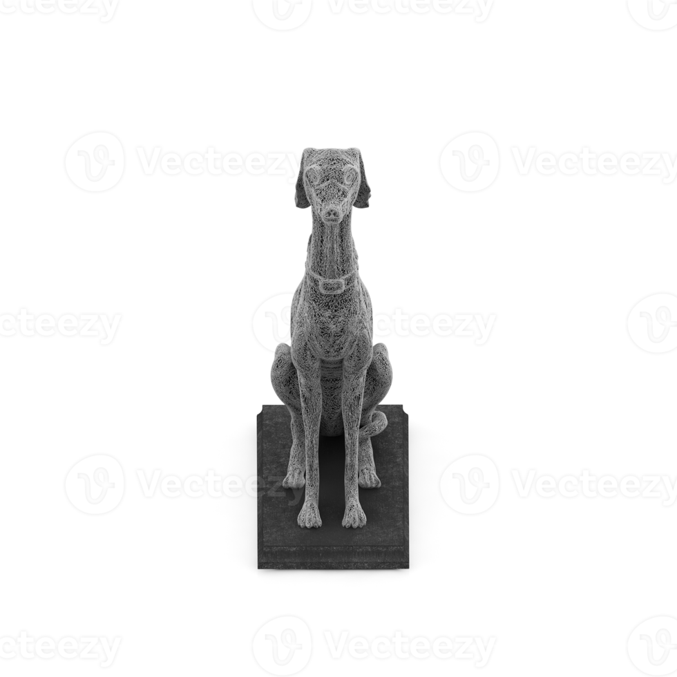 Isometric Statue 3D isolated render png