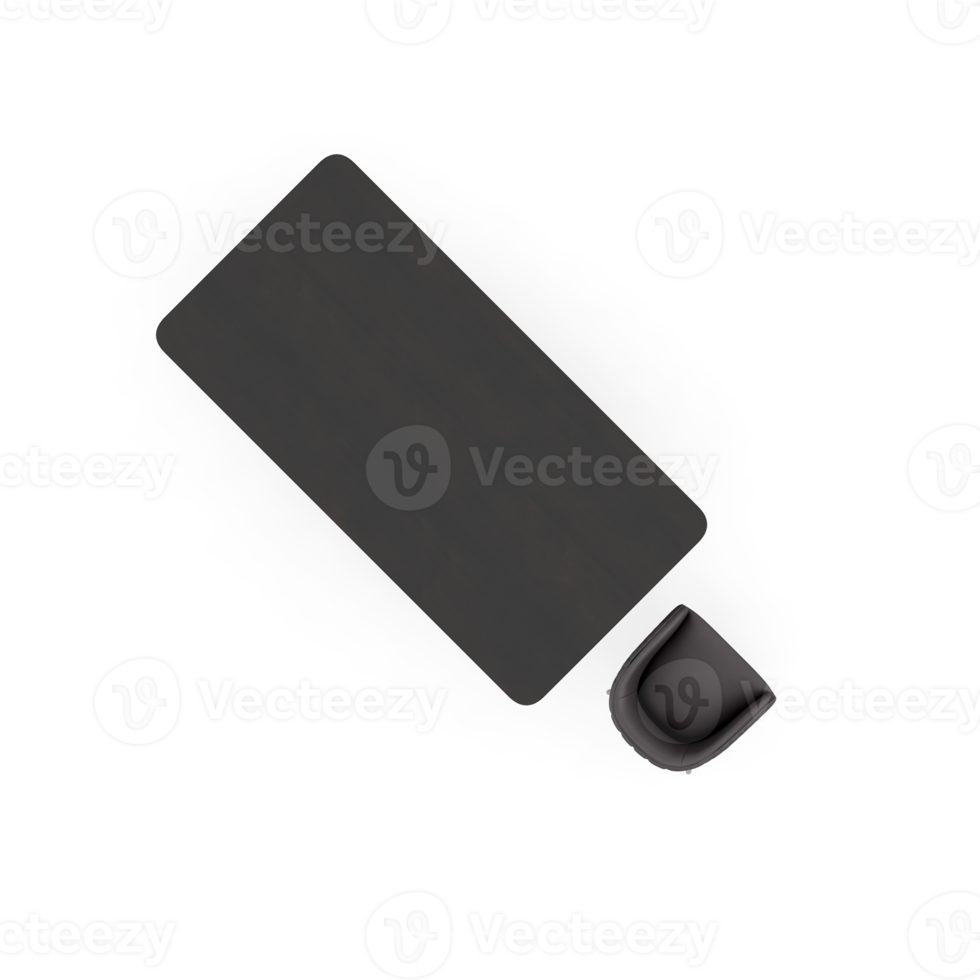Isometric Table set Top 3D render png