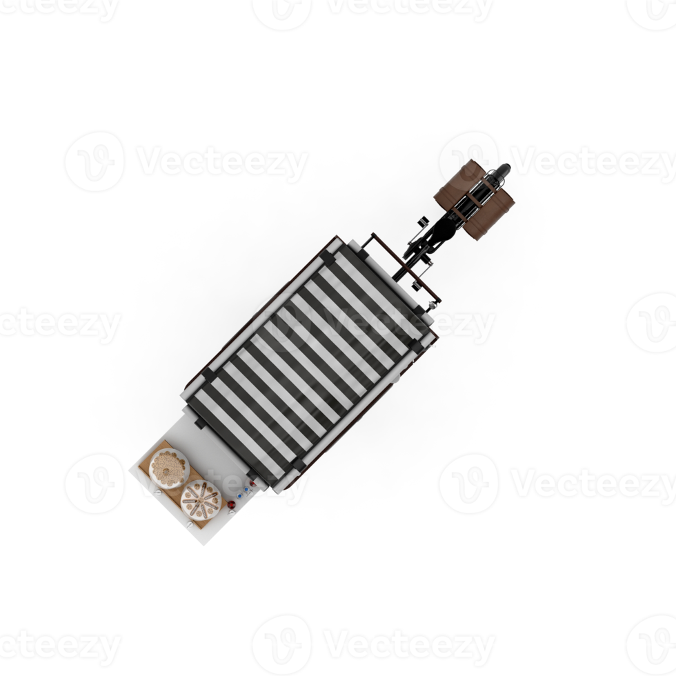 isometrisk gata mat 3d framställa png