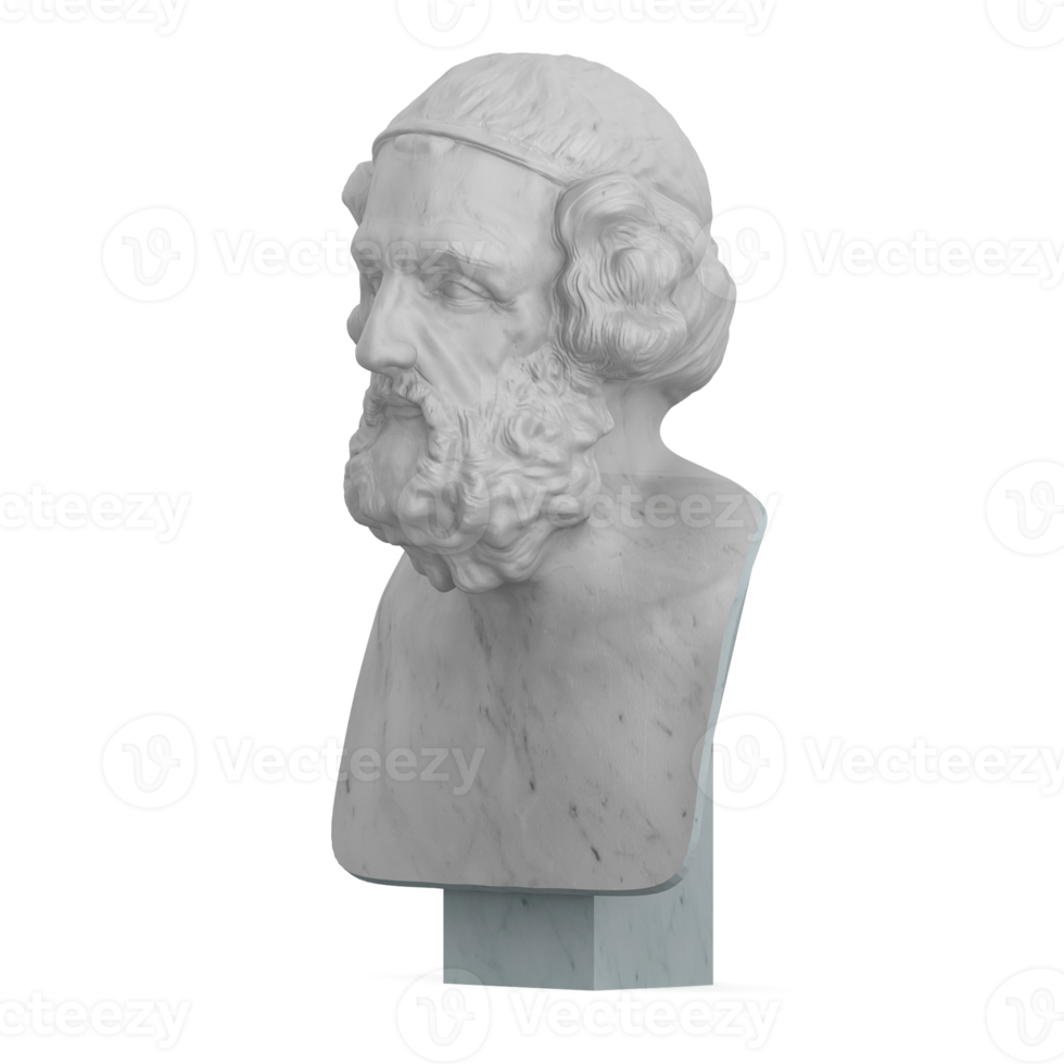 Isometric Statue 3D isolated render png