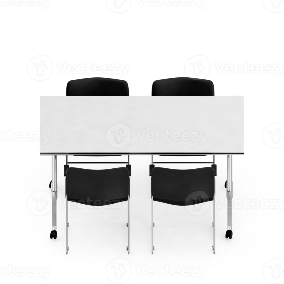 Isometric Table set Perspective 3D render png