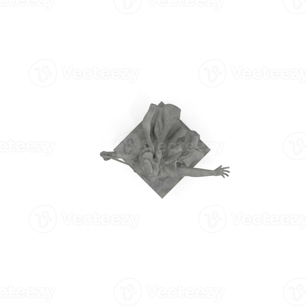 isometrisk staty 3d isolerat framställa png