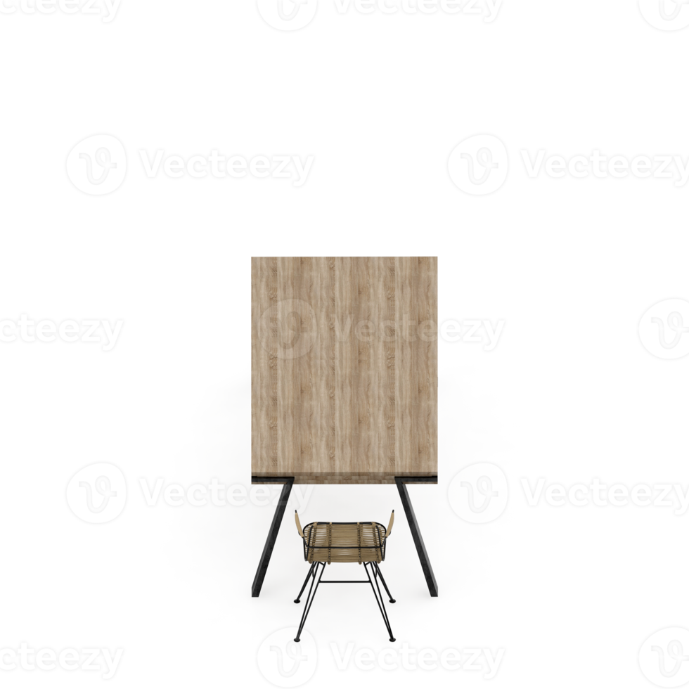 Isometric Table set Perspective 3D render png