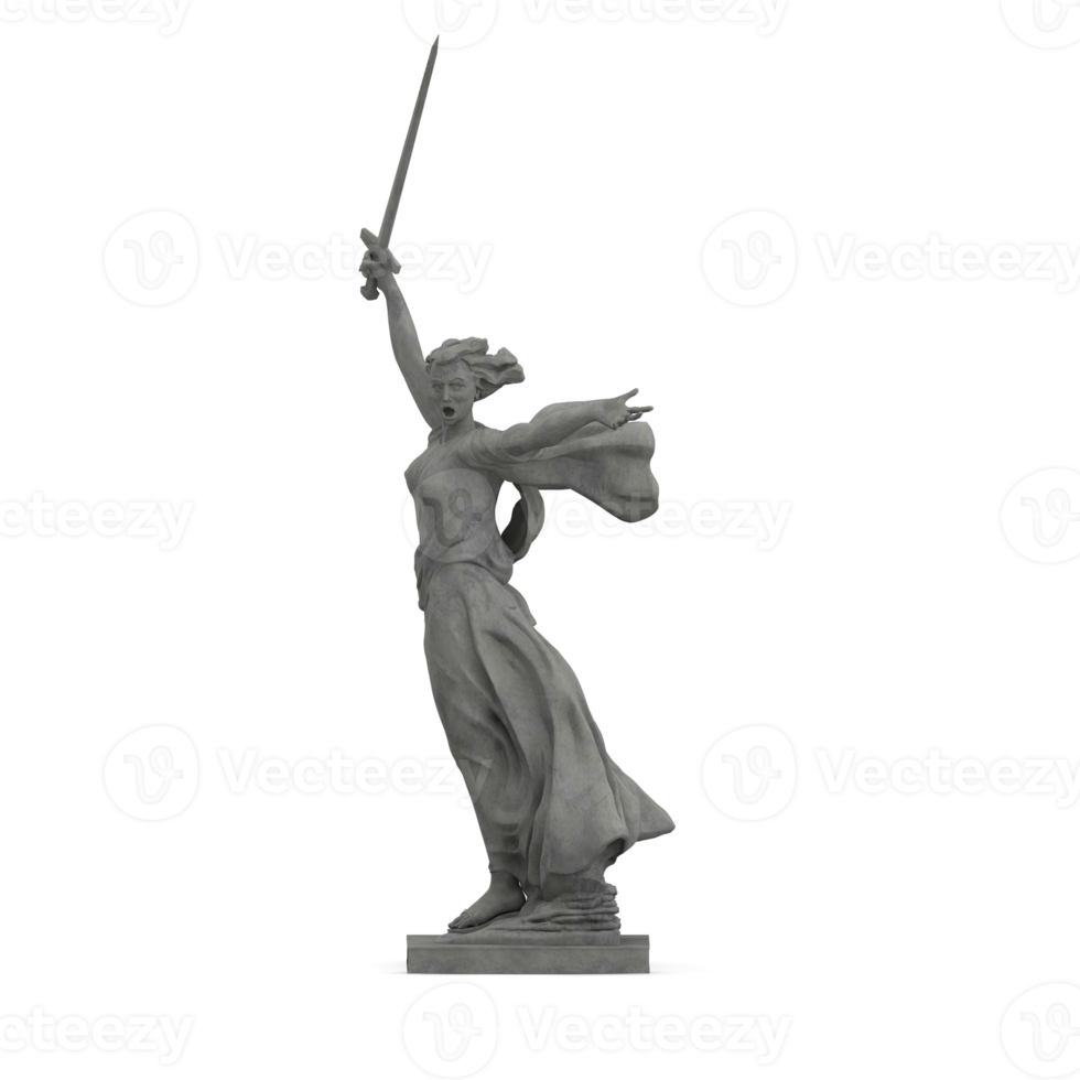 isometrische statue 3d isoliert rendern png