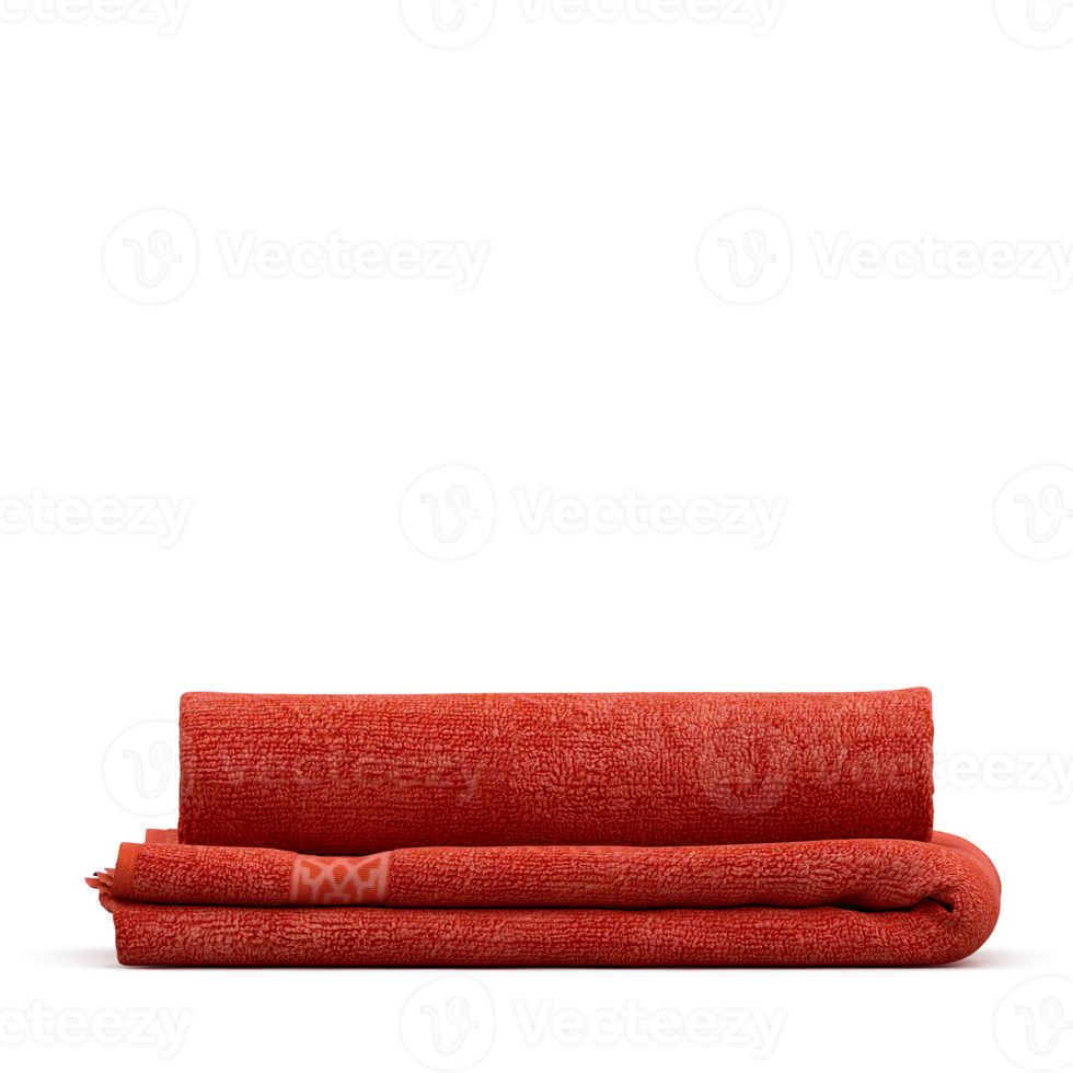 Isometric towels 3D isolated render png