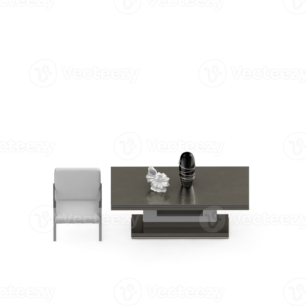 Isometric Table set Perspective 3D render png