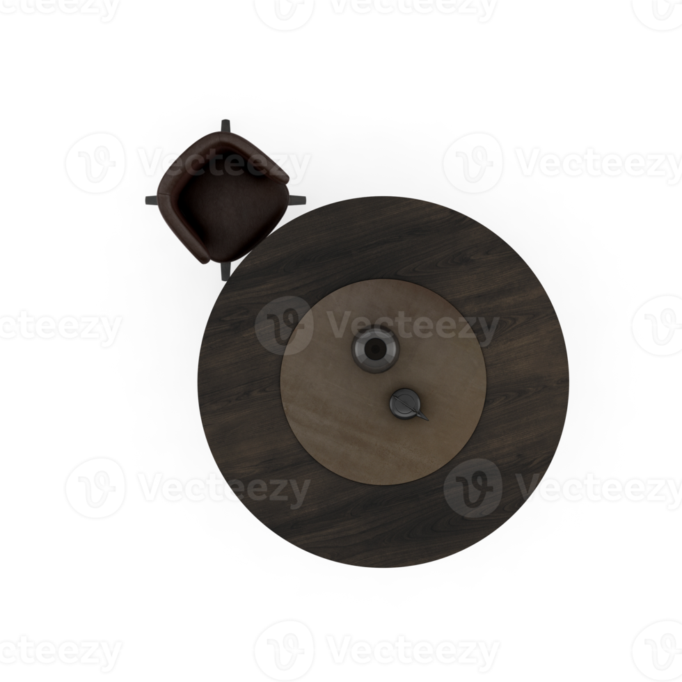 isometrico tavolo impostato prospettiva 3d rendere png