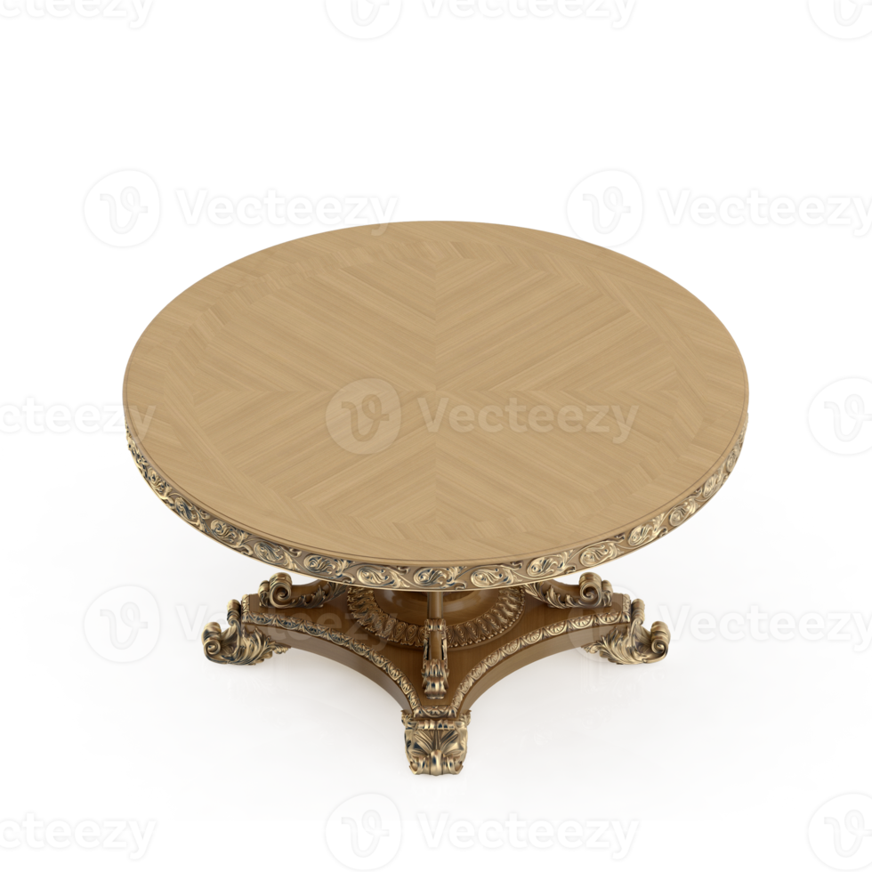 Isometric Table set Perspective 3D render png