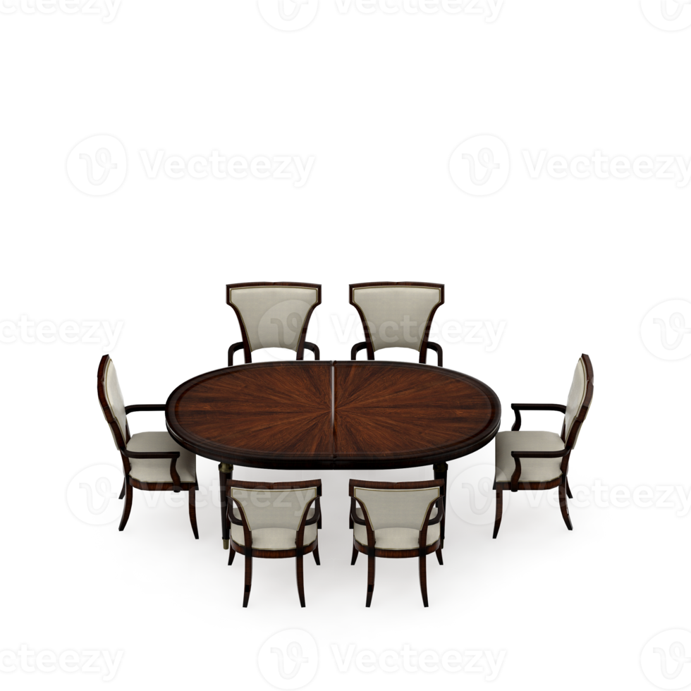 Isometric Table set Perspective 3D render png