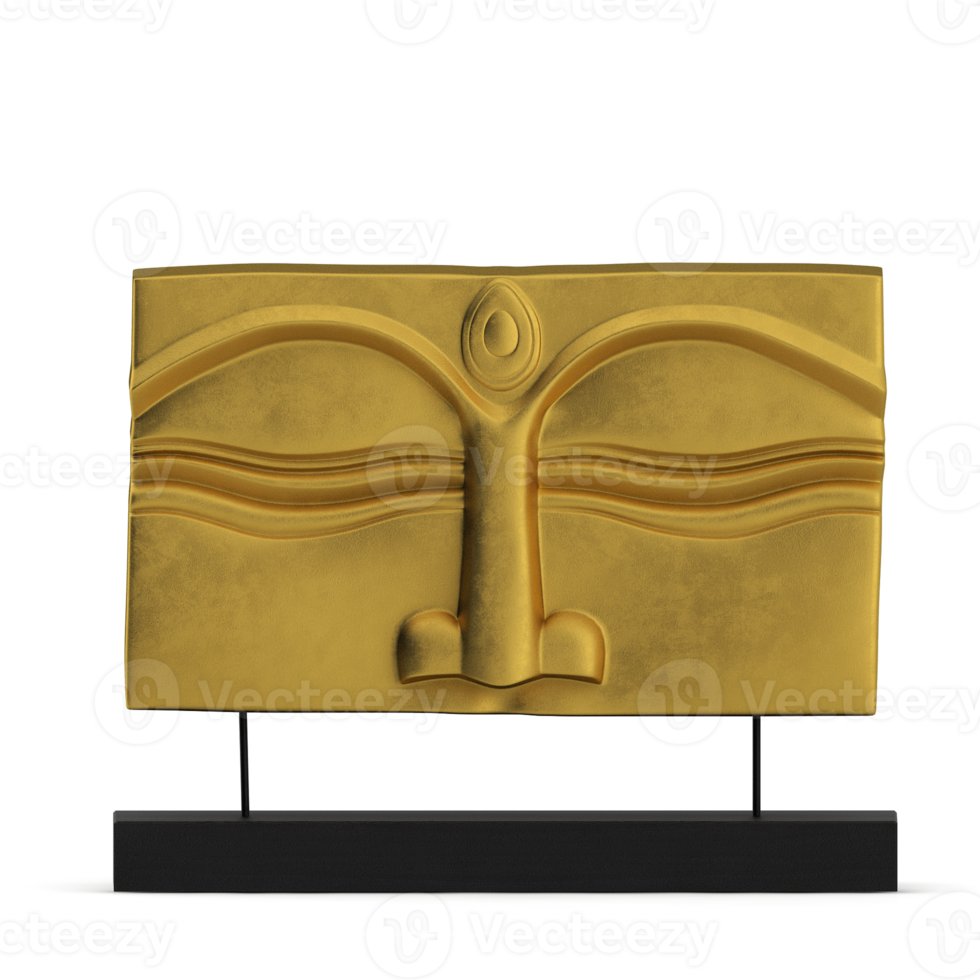 Isometric Statue 3D isolated render png