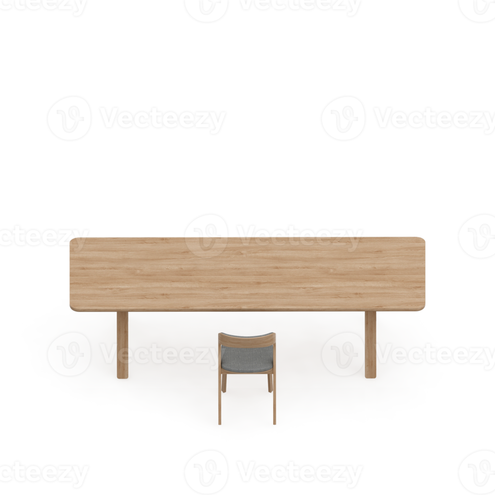 Isometric Table set Perspective 3D render png