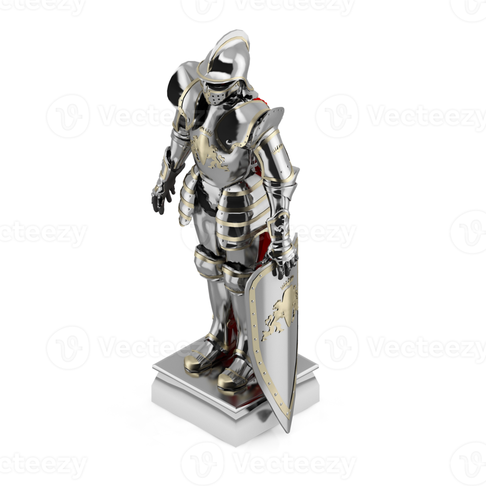 Isometric Statue 3D isolated render png