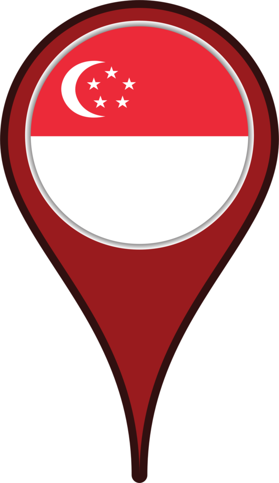 Singapore pin symbool png