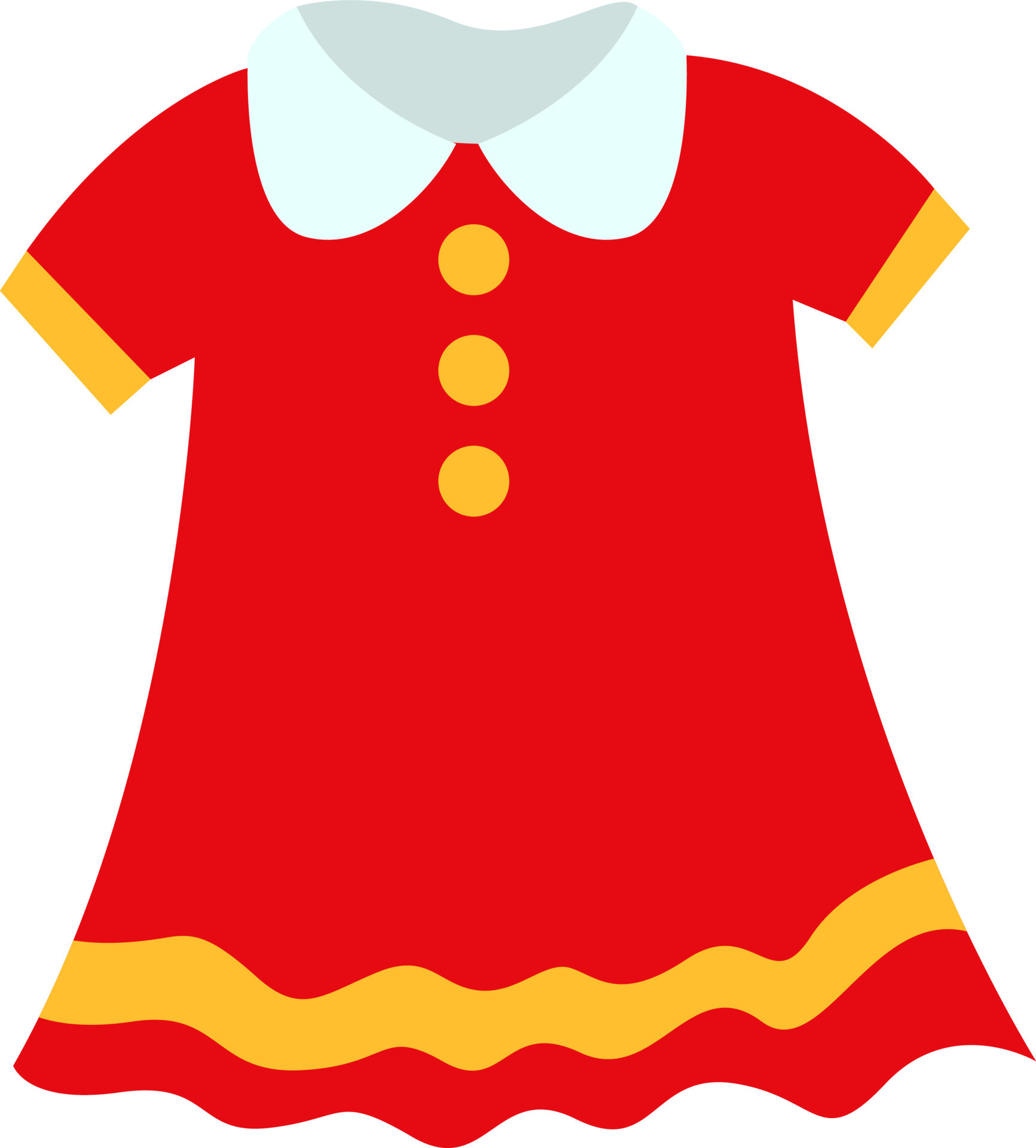 Child dress, illustration, vector on white background. 13846881 Vector ...