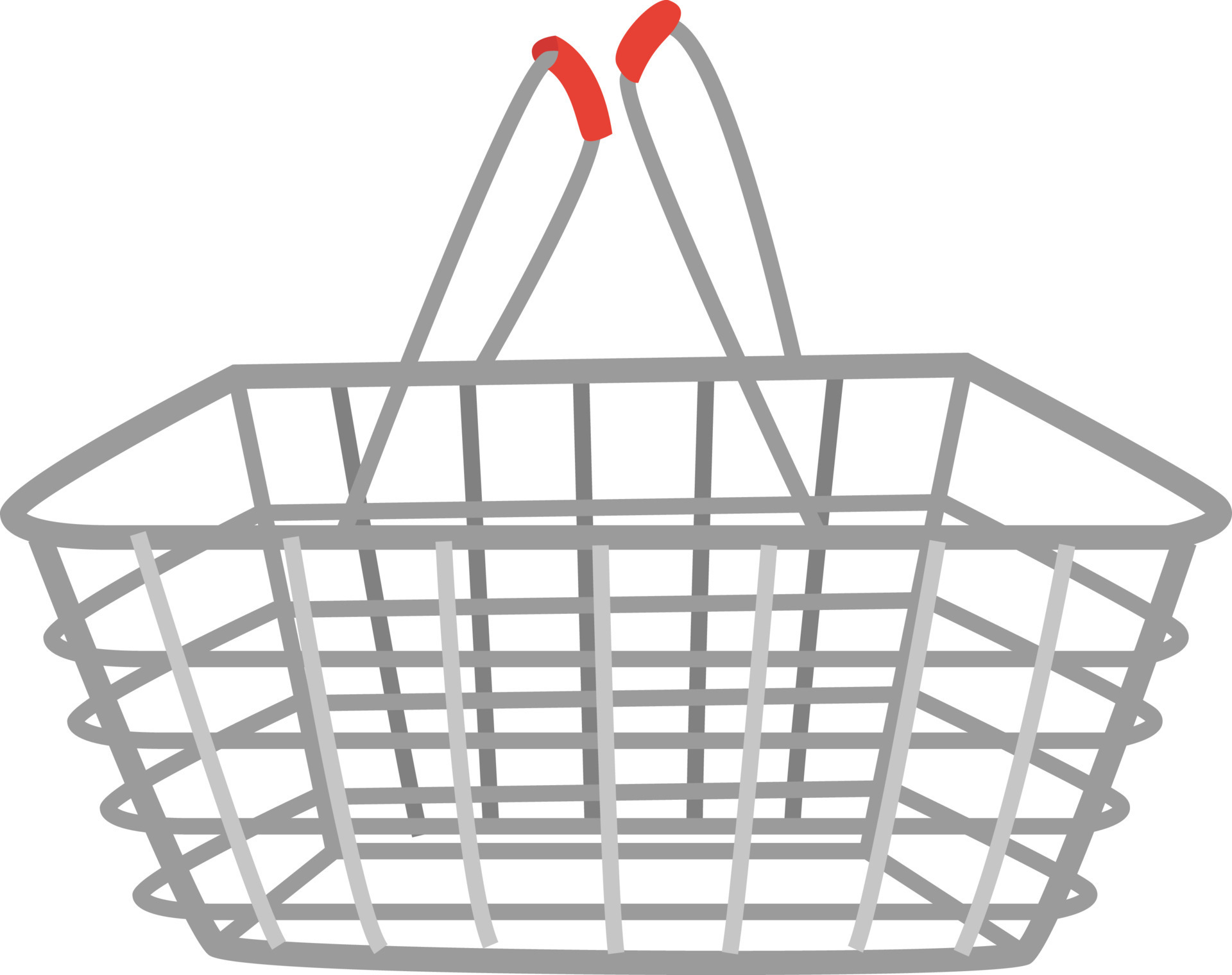 Supermarket basket, illustration, vector on white background 13846897