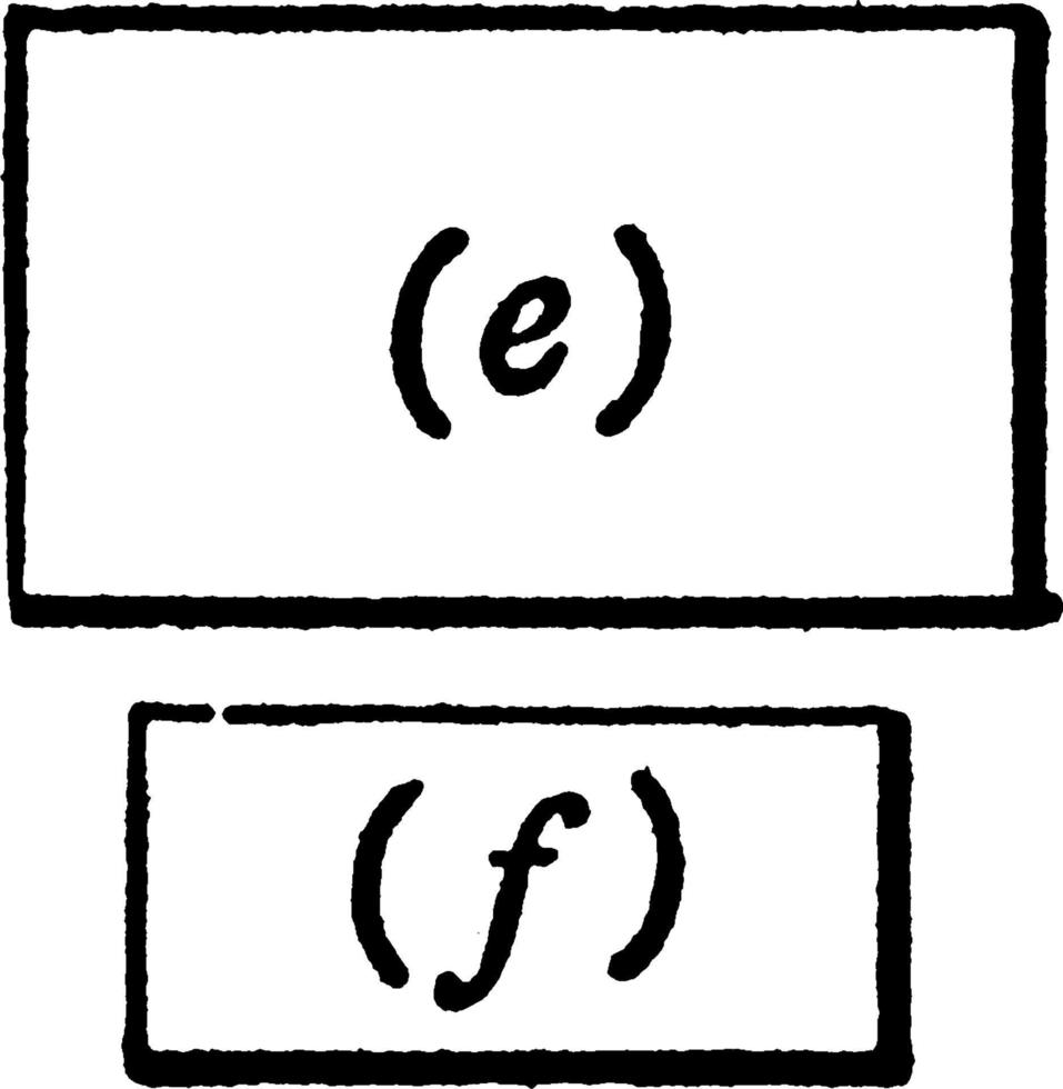 Rectangular Blocks, vintage illustration. vector