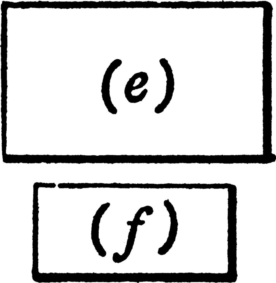 bloques rectangulares, ilustración vintage. vector