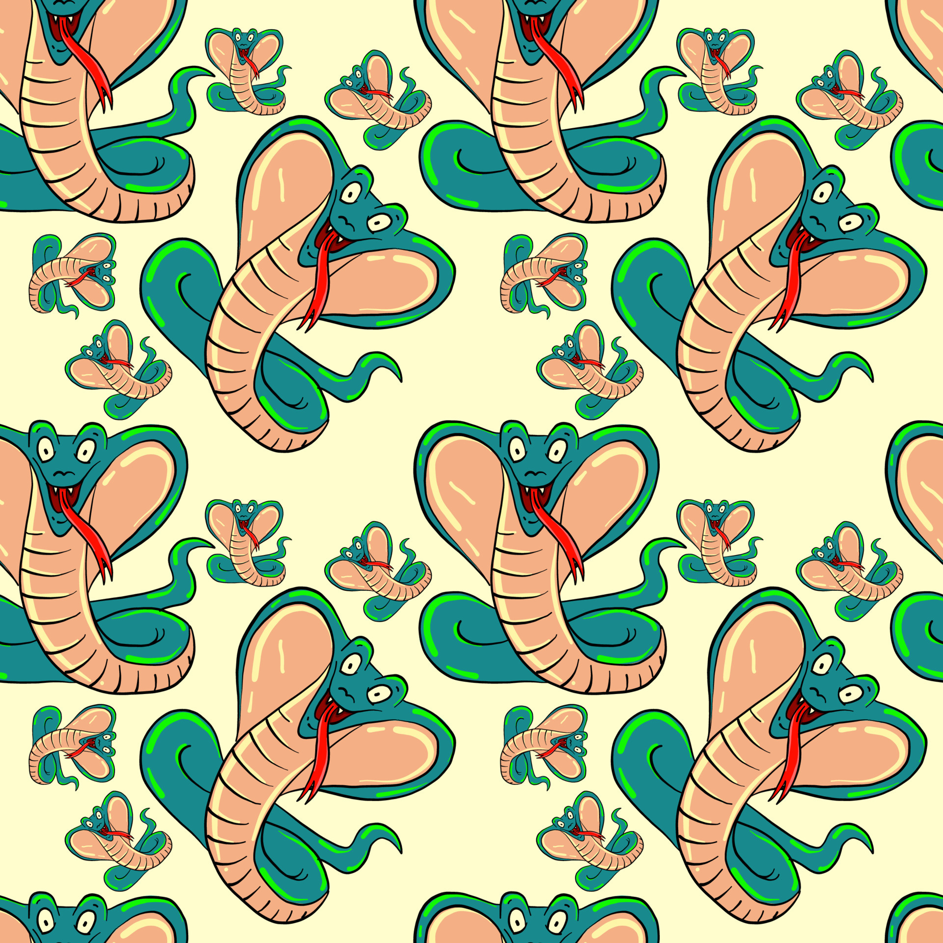 patrón de serpientes, ilustración, vector sobre fondo blanco 13847015 ...