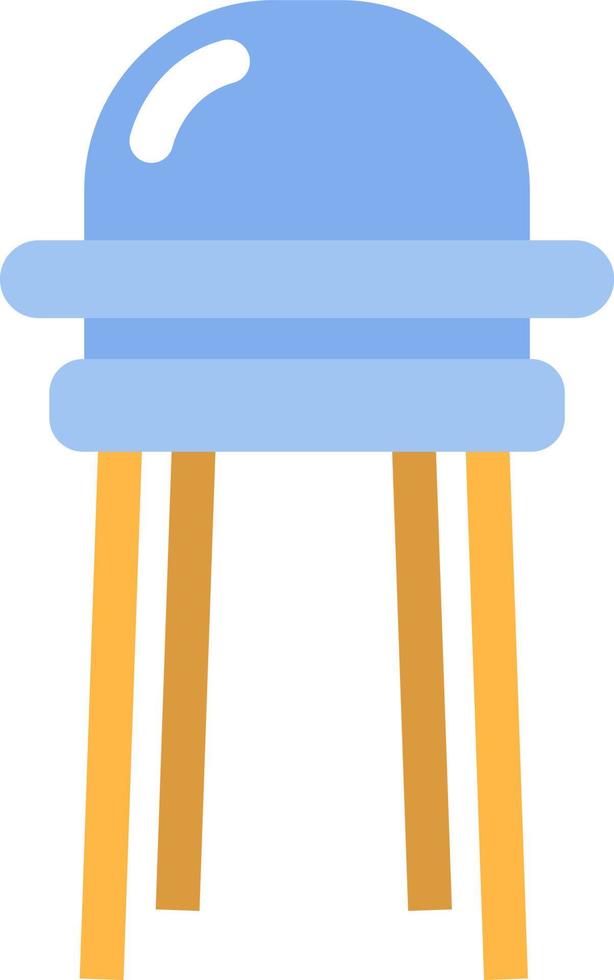 High chair, illustration, vector on a white background