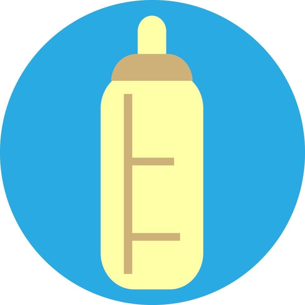 Milk bottle, illustration, on a white background. vector