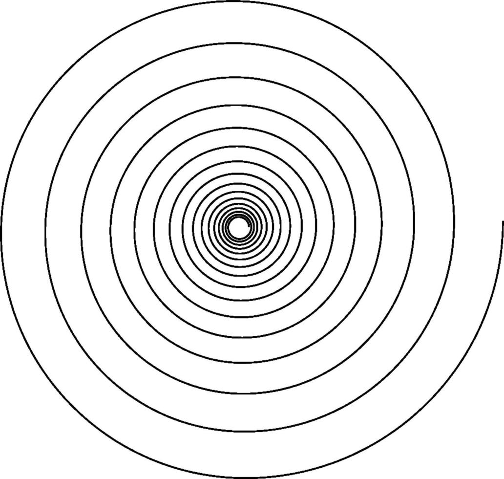 Spiral Curve, vintage illustration. vector