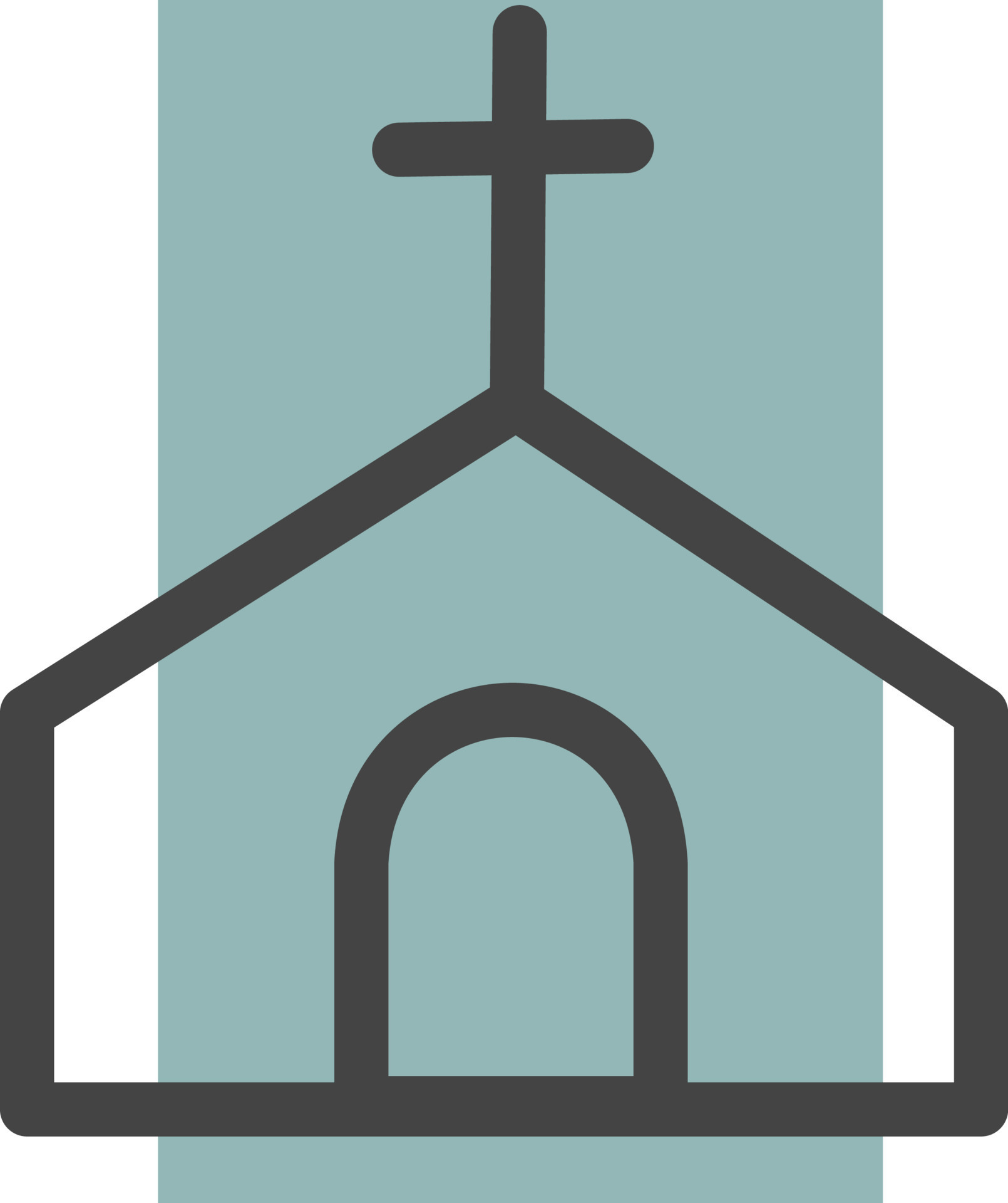 Church house, illustration, vector, on a white background. 13847263