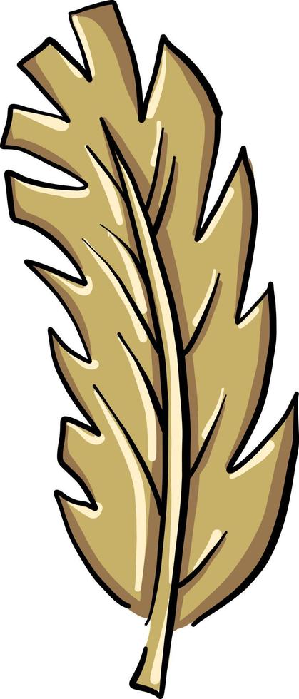 Autumn leaf, illustration, vector on white background