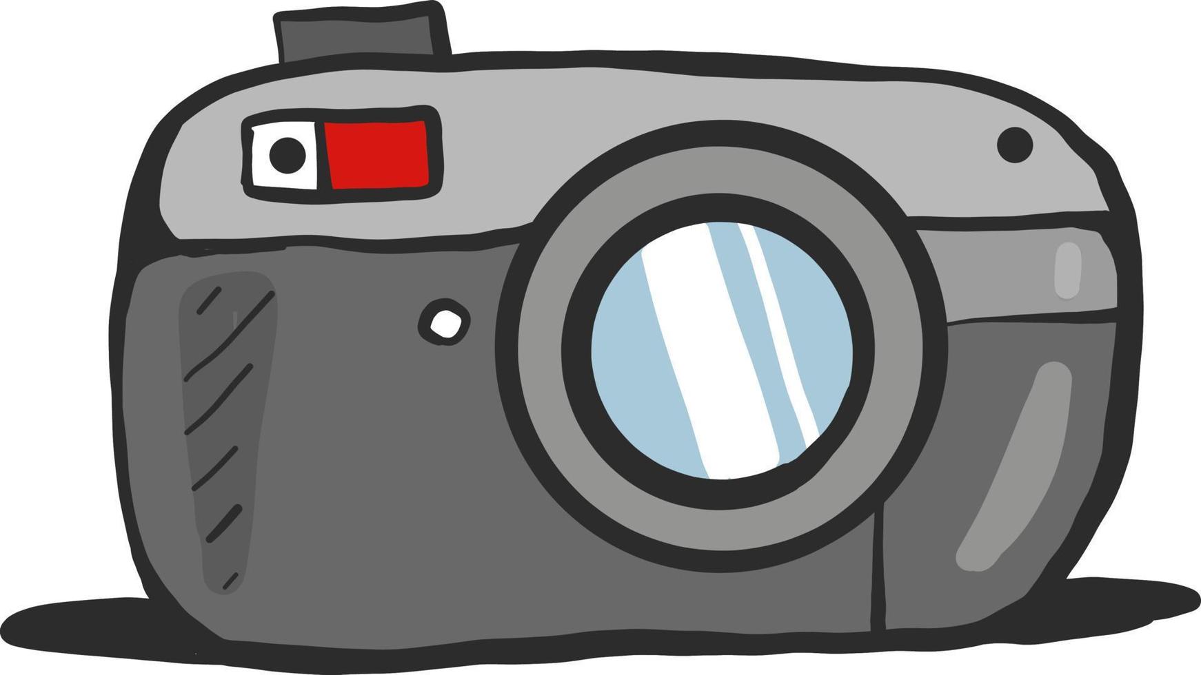 Old grey camera,illustration,vector on white background 13847590 Vector