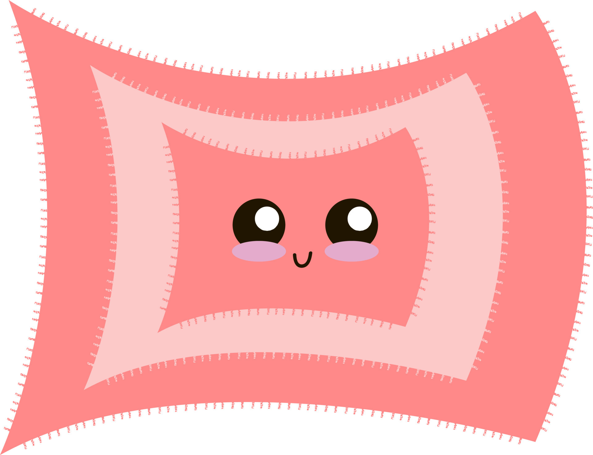 Cute pink carpet, illustration, vector on white background. 13847731