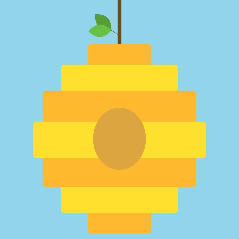 Hive, illustration, vector on white background.