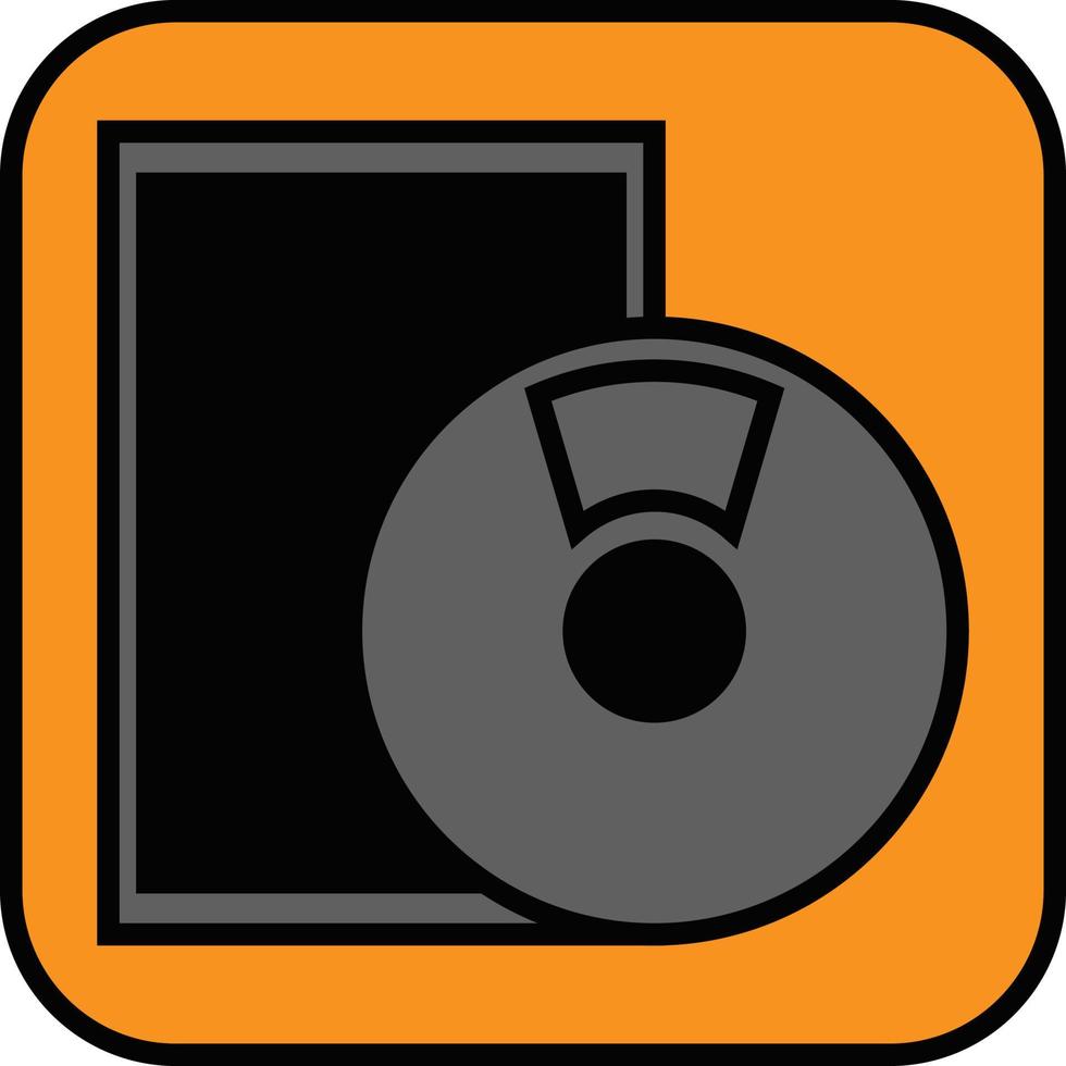 Movie DVD, illustration, vector on a white background.