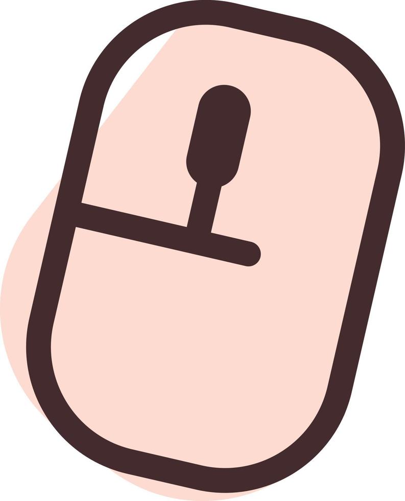 Computer mouse, illustration, vector, on a white background. vector