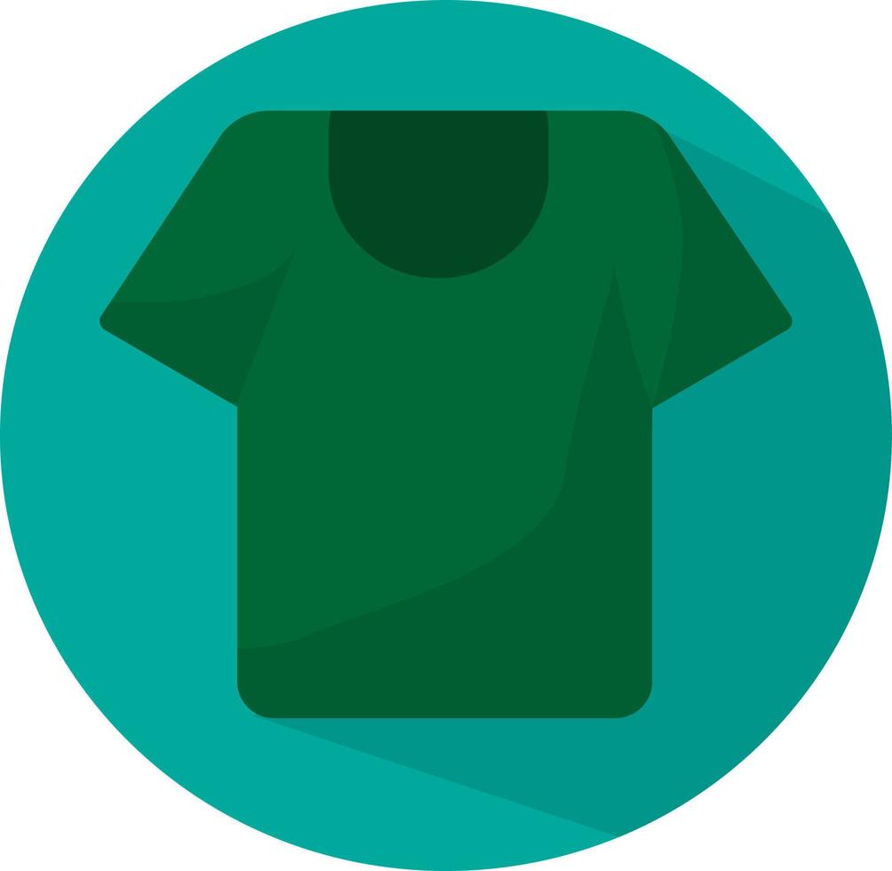 Green shirt, illustration, vector, on a white background. vector