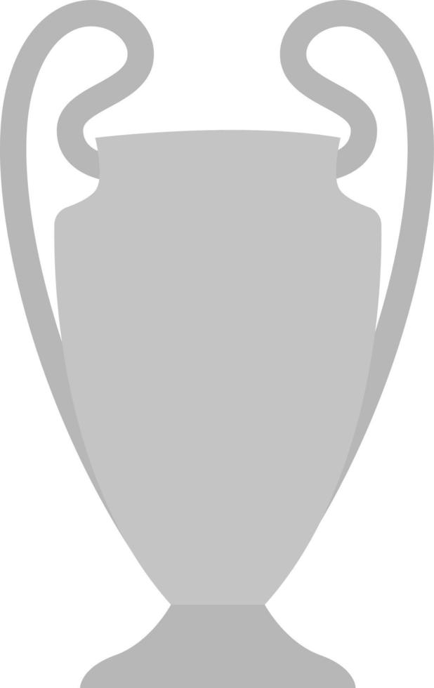 Copa de campeonato de fútbol, ilustración, vector sobre fondo blanco.