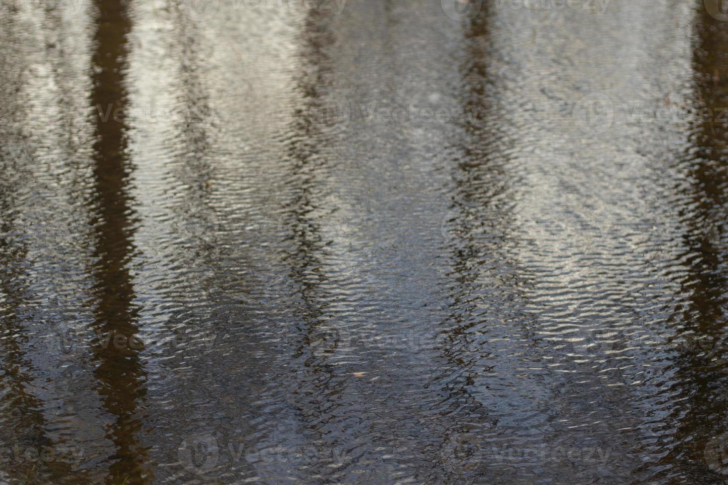 Ripples on water. Texture of water. Small waves on surface. photo