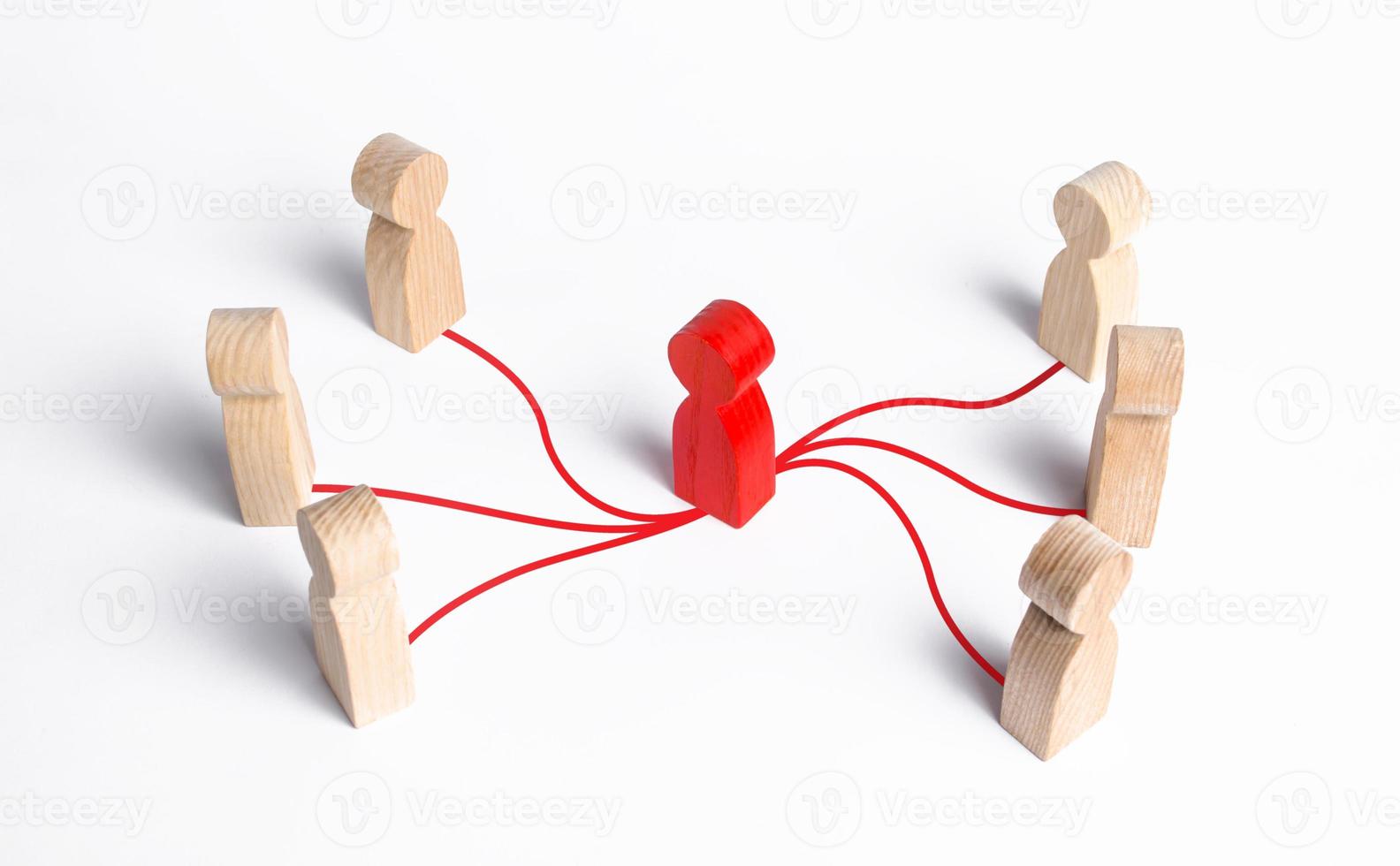 Intermediary between two people groups. Business deal. Political negotiations and diplomacy. Come to compromise. Resolution conflict, dispute. Mediation, corruption schemes and company intermediaries photo