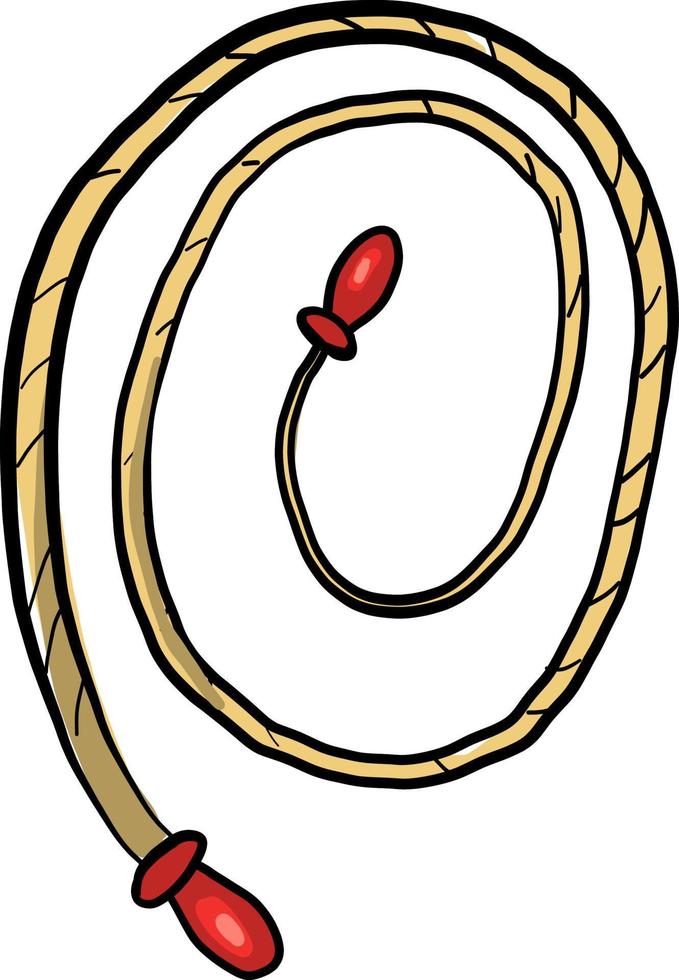 cuerda larga para saltar, ilustración, vector sobre fondo blanco